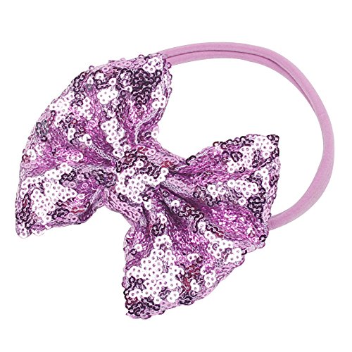 Song Qing Baby Infant Girls Hair Band Sequined Bow Headband Turban Knot Hair Headwear