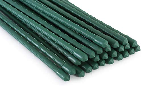 Tingyuan Garden Stakes 30 Inches Steel Plant Stakes, Pack of 25