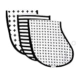 Ziggy Baby Muslin Burp Cloths, Burp Bib Set (3 Pack) Black + White