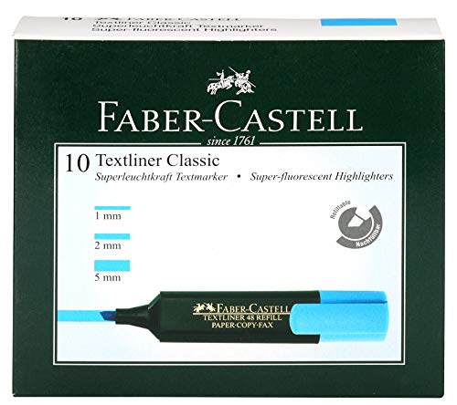 Faber-Castell Textliner - Pack of 10 (Blue)
