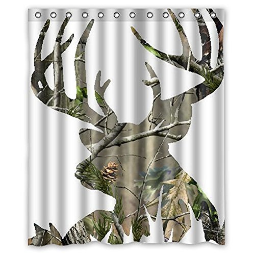 Book Cover Cloud Dream camo Deer Picture Waterproof Fabric Polyester Bathroom Shower Curtain 60