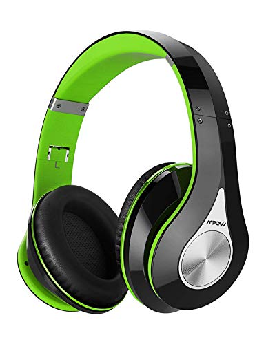 Mpow 059 Bluetooth Headphones Over Ear, HiFi Stereo Wireless Headset, Built-in Microphone, Soft Memory-Protein Earmuffs, Foldable, with Wired Mode, for Online Class, Home Office, PC, Cell Phones, TV