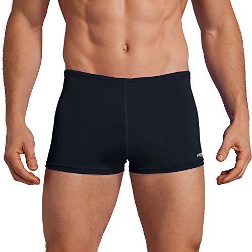 Easyglide Square Leg Suit Mens Comfortable Swimsuit for Polyester Fabric Shape Retention,Quick Drying