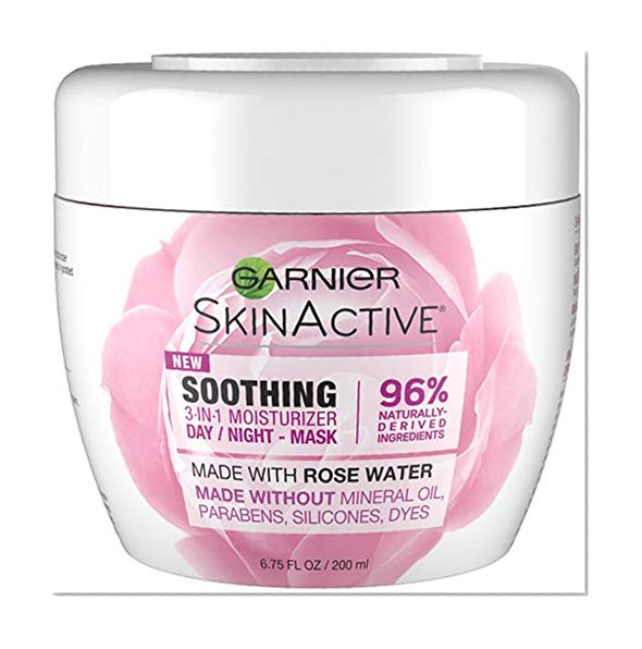 Garnier SkinActive 3-in-1 Face Moisturizer with Rose Water,  6.75 fl. oz.