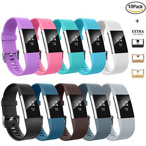 Book Cover AIUNIT Compatible Fitbit Charge 2 Bands Applicable for Fitbit Charge 2 Accessories Bands Small/Large Wristbands for Fitbit Charge 2 Bracelet Strap Band Suitable for Women Men Boys Girls