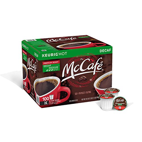McCafé Premium Roast Decaf Coffee K-Cup Pods, 100 Count