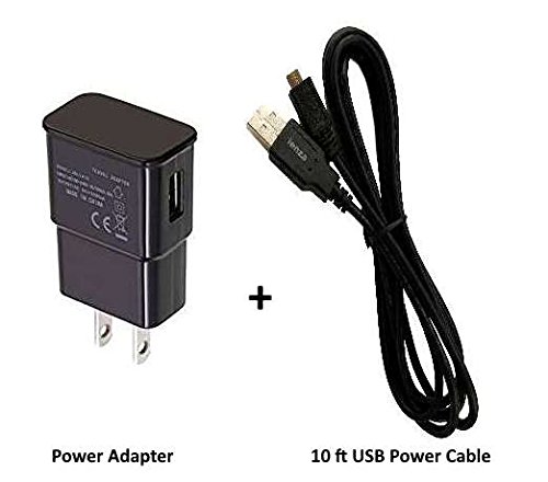 Firepower USB Power Adapter + 10-Ft Long USB Cable for Fire TV Stick
