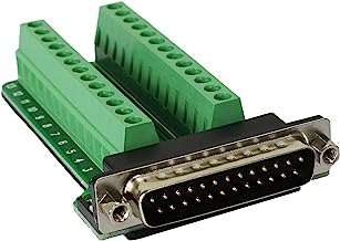 Connector Db25 D-sub Male Plug 25-pin Port Terminal Breakout PCB Board