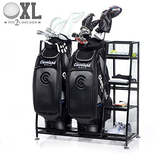 Milliard Golf Organizer - Extra Large Size - Fit 2 Golf Bags and Other Golfing Equipment and Accessories in This Handy Storage Rack - Great Gift Item