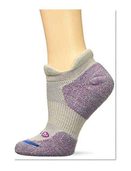 Merrell Women's 1 Pack Performance Dual Tab Trail Runner Socks, Light Gray, s/m