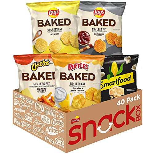 Book Cover Frito-Lay Baked & Popped Mix Variety Pack, Pack of 40
