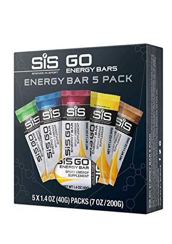Science in Sport Go Energy Bar Variety Pack - Carbohydrate Endurance Snack Bars - 5 Pack - 5 Flavors Included