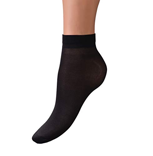 Intrigue Sheer Ankle Socks - Cute Nylons for Women - 8 Pairs