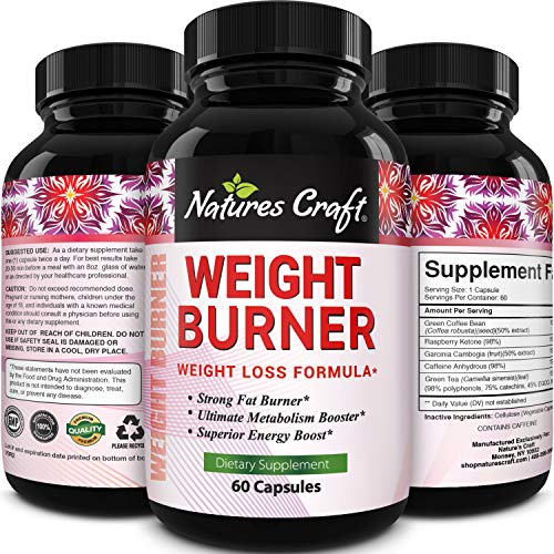 Immune Support Garcinia Cambogia Weight Loss HCA - Pure Green Coffee Bean Appetite suppressant Control Supplements Green Tea EGCG Energy Workout Boost - Detox Cleanse Supplement Natures Craft