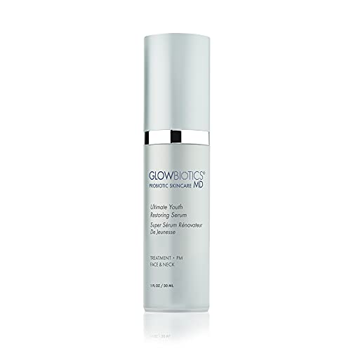 GLOWBIOTICS MD - Probiotic Ultimate Youth Restoring Serum Firm and Tighten Aging Skin - For Dry and Normal Skin Types (1 fl oz) - Made in the USA