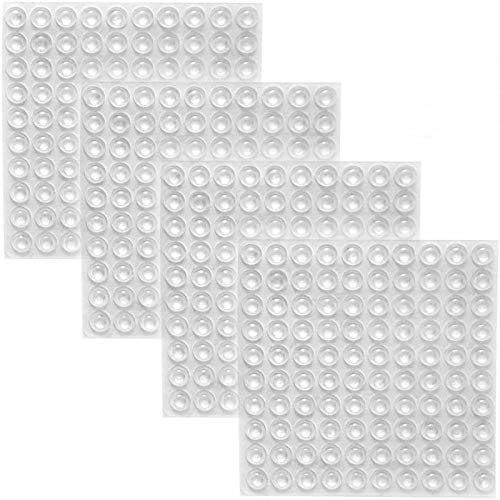 ROCHU Self-Adhesive Clear Rubber Feet Tiny Bumper Clear Feet Pads Clear Pads Funitures Clear Rubber Feet 400 PCS
