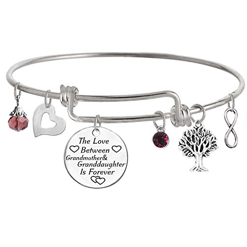 TISDA The Love between Grandmother and Granddaughter is Forever Bracelet