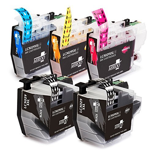 Book Cover MIROO Replacement Brother LC3029 XXL Ink Cartridge 5 Pack, Work on Brother MFC-J5830DW MFC-J6535DW MFC-J5930DW MFC-J6935DW MFC-J5830DWXL MFC-J6535DWXL Printer (2 Black 1 Cyan 1 Magenta 1 Yellow)