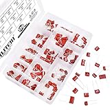 Hilitchi 150-Pcs CBB Metallized Polypropylene Film Capacitors Assortment Kit, 400V, 600V, 10nF ~ 68nF / 0.01uF ~ 0.068uF