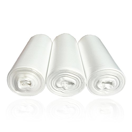 6 Gallon Medium Trash Bags, Clear, 90 Counts/ 3 Rolls