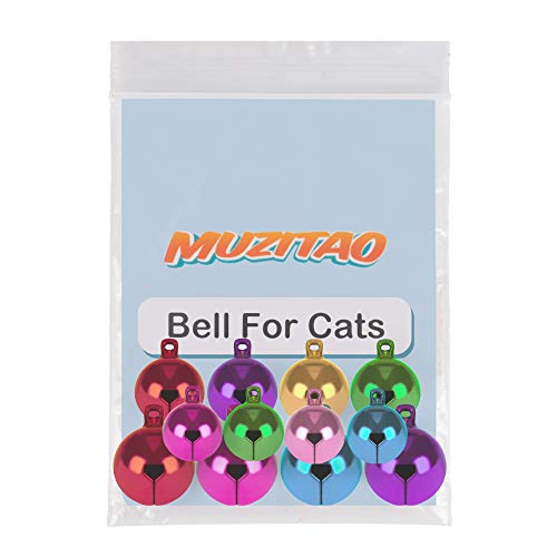 Muzitao Bell for Cats (12 Pack) Strongest & Loudest Bell for Cat Collar Set