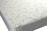 Mezzati Bamboo Premium Plush Mattress Protector - Soft, Quiet, Comfortable Topper, Cover - Deep Fitted Pocket (Cal King Size)