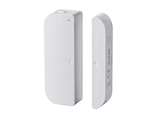 Monoprice 124259 Z-Wave Plus Door and Window Sensor - White | Works With SmartThings, RBoy Apps Compatibility, No Logo