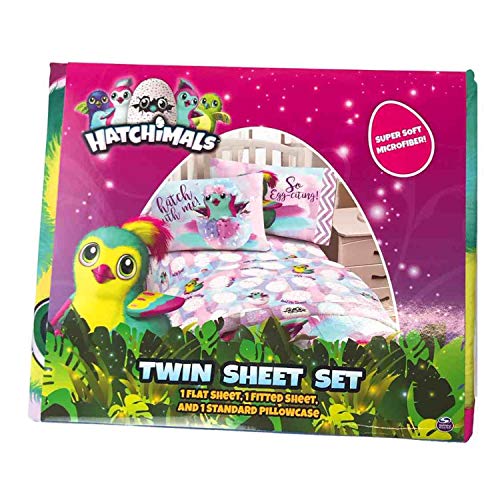 Hatchimals Colleggtibles Girls Twin Sheet Set Microfiber by Spin Master