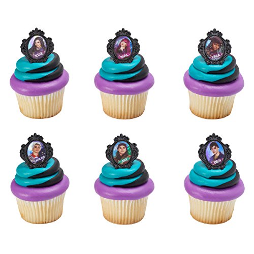 Descendants Rebel Attitude Cupcake Rings - 24 pc