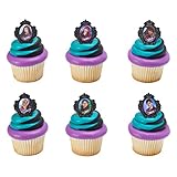 Descendants Rebel Attitude Cupcake Rings - 24 pc