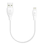 Syncwire Short Lightning Cable [8 Inches] - Ultra-Durable [Apple Mfi Certified] iPhone Charger for iPhone Xs, Max, XR, X, 8, Plus, 7, Plus, 6S, Plus, iPad Mini/Air/Pro & More - White