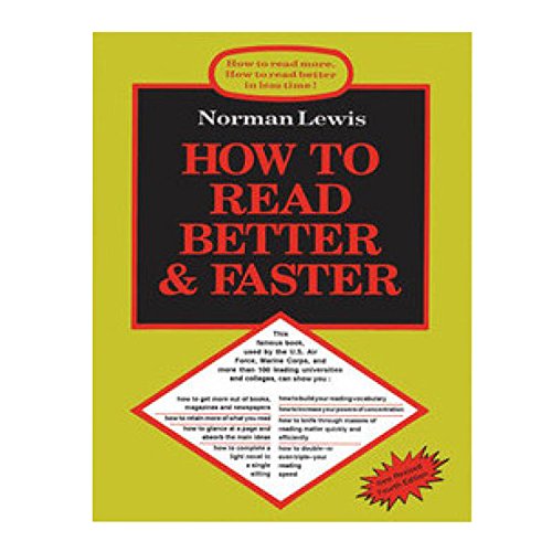 How To Read Better & Faster 4th Edition (English, Paperback, LEWIS N)