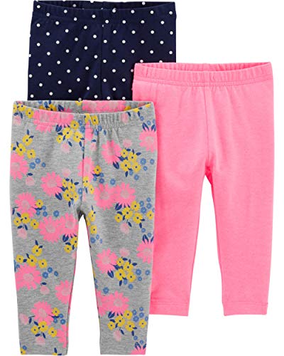 Simple Joys by Carter's Baby and Toddler Girls' 3-Pack Leggings