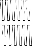E-ONSALE AmeriGun Club Easy Use Gun Hanger Pack of 12 Original Handgun Hangers (12 Packs)