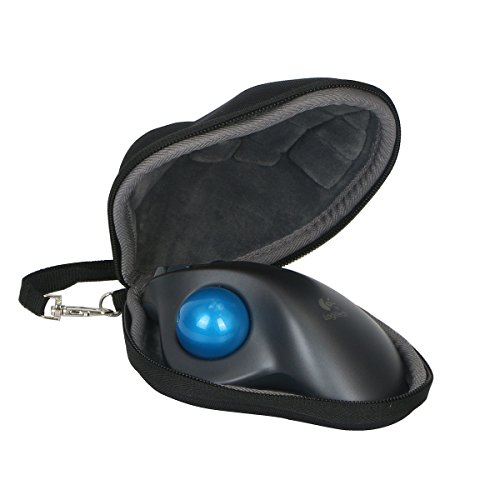 Book Cover Hard Travel Case Replacement for Logitech M570 Wireless Trackball Computer Wireless Mouse by co2CREA