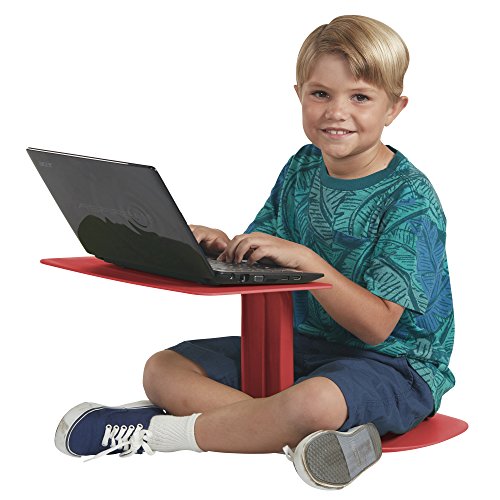 ECR4Kids The Surf Portable Lap Desk/Laptop Stand/Writing Table, Red