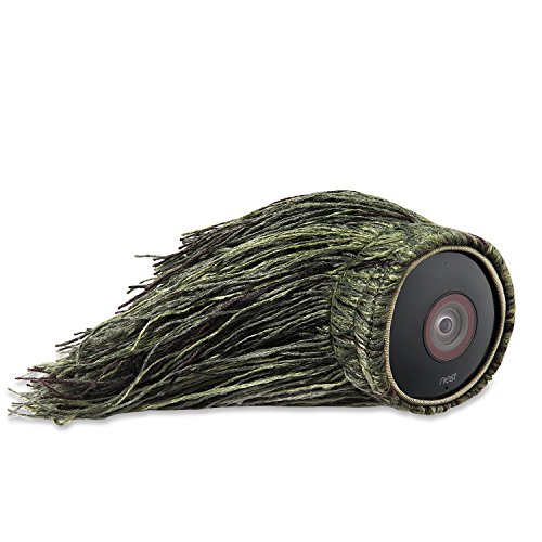 Ghillie Skin Compatible with Nest Cam Smart Security - 100% Wire-Free Cameras â€” by Wasserstein (1 Pack)