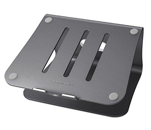 Bestand Support de radiateur pour Ordinateur Portable Exquisite Aluminium Compatible avec Apple Macbook et Tous Les Ordinateurs Portables, Gris(Breveté)