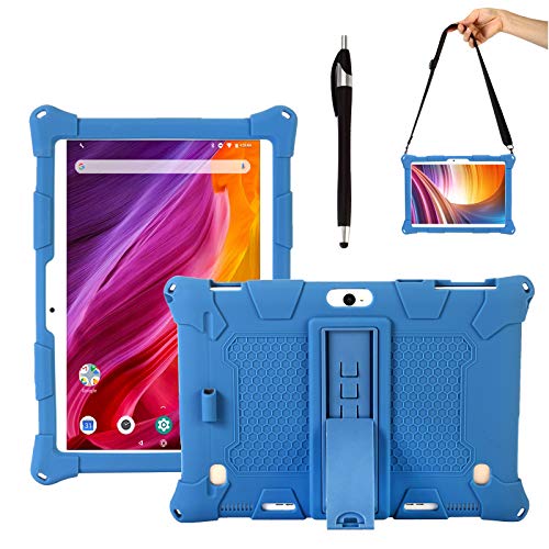 Transwon Kids Case for Dragon Touch K10 Tablet, Dragon Touch Notepad K10 Tablet Case, MARVUE Pad M20 Tablet 10.1 Inch Tablet Case, LUSS 10 Inch Tablet Case, TenYiDe 10.1 Tablet Case - Navy