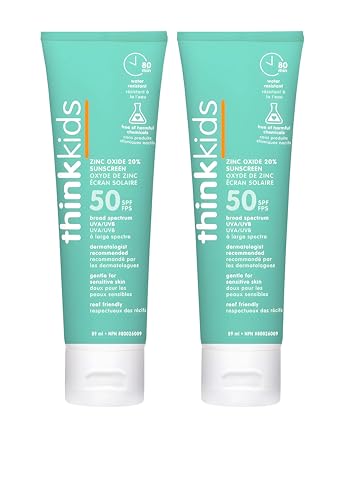 Thinksport Kid's Safe Sunscreen SPF 50+, 3oz (Pack of 2 units)