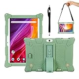 Transwon Kids Case for Dragon Touch K10 Tablet, Dragon Touch Notepad K10 Tablet Case, MARVUE Pad M20 Tablet 10.1 Inch Tablet Case, LUSS 10 Inch Tablet Case, TenYiDe 10.1 Tablet Case - Green