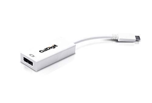 CalDigit USB-C Video Adapter (Thunderbolt 3 Compatible) for Apple MacBook, 2016 MacBook Pro, Chromebook Pixel, Nokia Lumia 950/XL, Dell XPS, Razer Blade, USB 3.1 Type C (USB-C to DisplayPort 1.2)