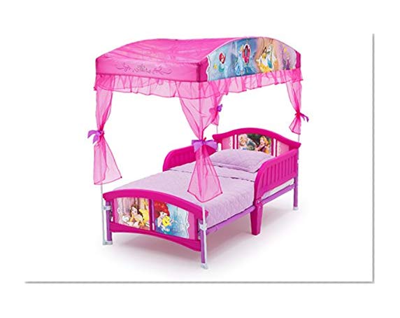 Book Cover Delta Children Canopy Toddler Bed, Disney Princess