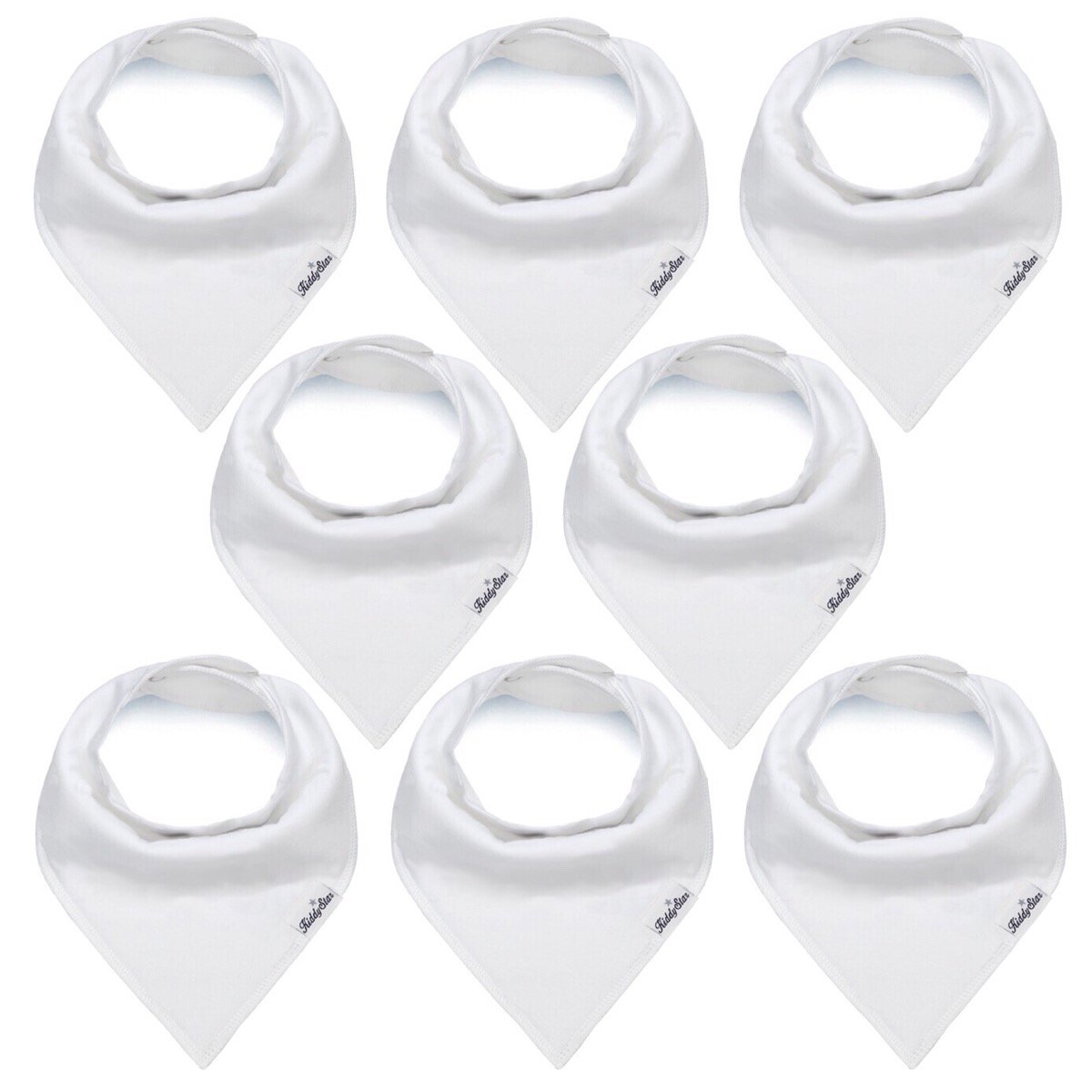KiddyStar Organic Cotton Baby Bandana Drool Bibs | Stylish Bandana Bibs | Super Absorbent Feeding Bibs | Toddlers Bibs 8 Pack (Unisex 5)