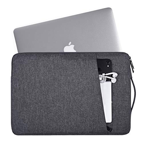 15.6 inch Waterproof Laptop Sleeve Case for Lenovo IdeaPad 3 5 15", Acer Aspire 5 A515, HP Pavilion 15, ASUS VivoBook 15, MSI, Dell Inspiron 15 3000 5000 15.6" Notebook Protective Bag,Space Grey