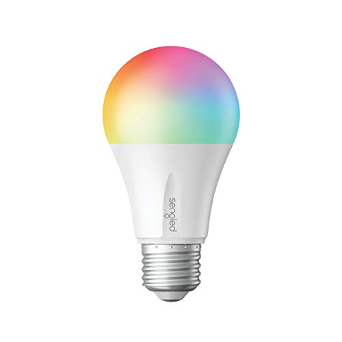 Book Cover Sengled Smart LED Multicolor Bulb, Hub Required, RGBW Color & Tunable White 2000-6500K, A19 60W Equivalent, Works with Alexa, Google Assistant & SmartThings, 1 Pack