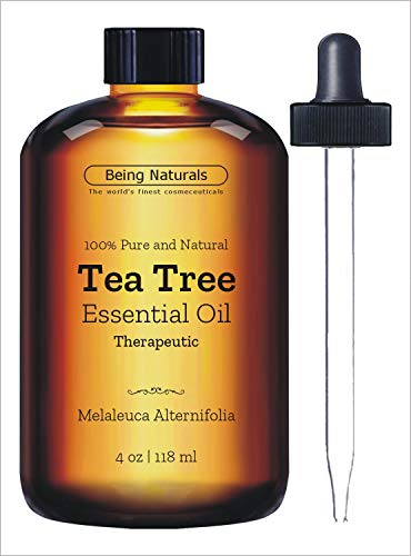 Therapeutic Tea Tree Essential Oil - Huge 4 OZ - 100% Pure & Natural - Premium Tea Tree Oil with Glass Dropper