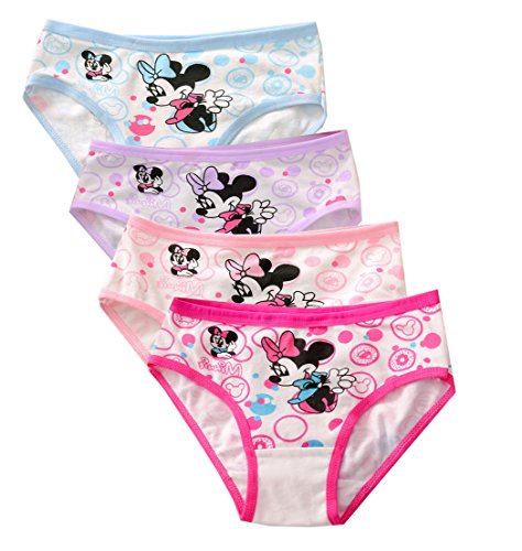 YUMILY 3-10 Years Old Girls Cute Character Briefs Panties Cotton Undies Underwear - - 2-4 Years