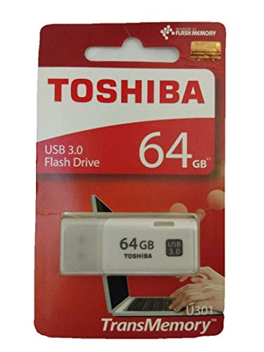 Toshiba 64GB USB 3.0 TransMemory U301 Hayabusa USB3.0 Flash Drive USB Stick Disk (THN-U301W0640A4)