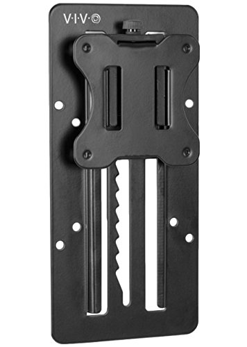 VIVO Height Adjustable VESA Adapter Stand for Individual Monitors up to 27 Inches Black